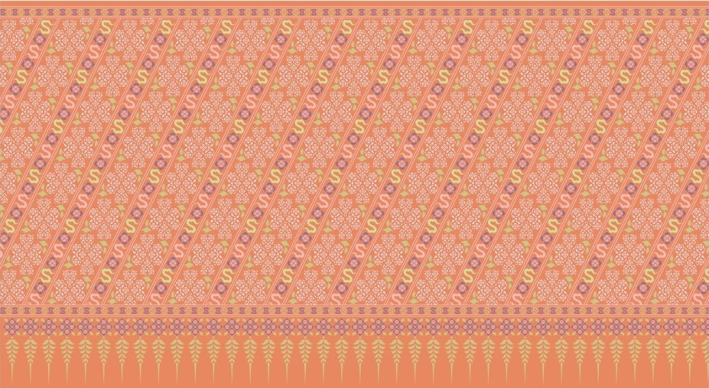 ผ้ามัดหมี่ลายสิริราชพัสตราภรณ์